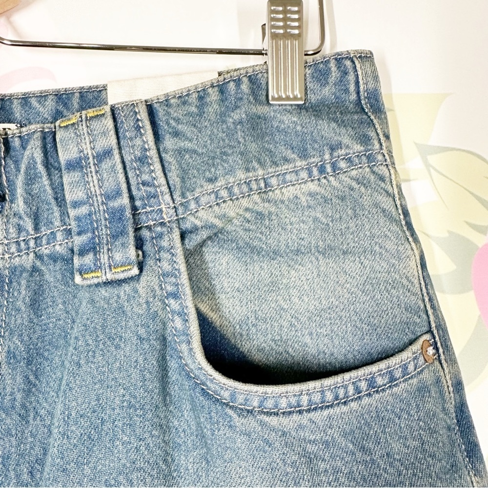 NEW Free People We The Free Chill Vibes Dropped Wide Leg Low Tide Denim Jeans 28 - Picture 7 of 14